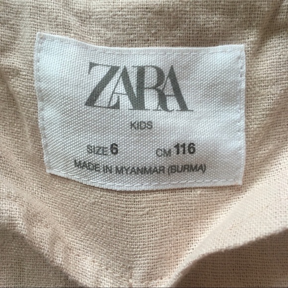 Zara Pink Blush Linen Blend Coat - Picture 3 of 11